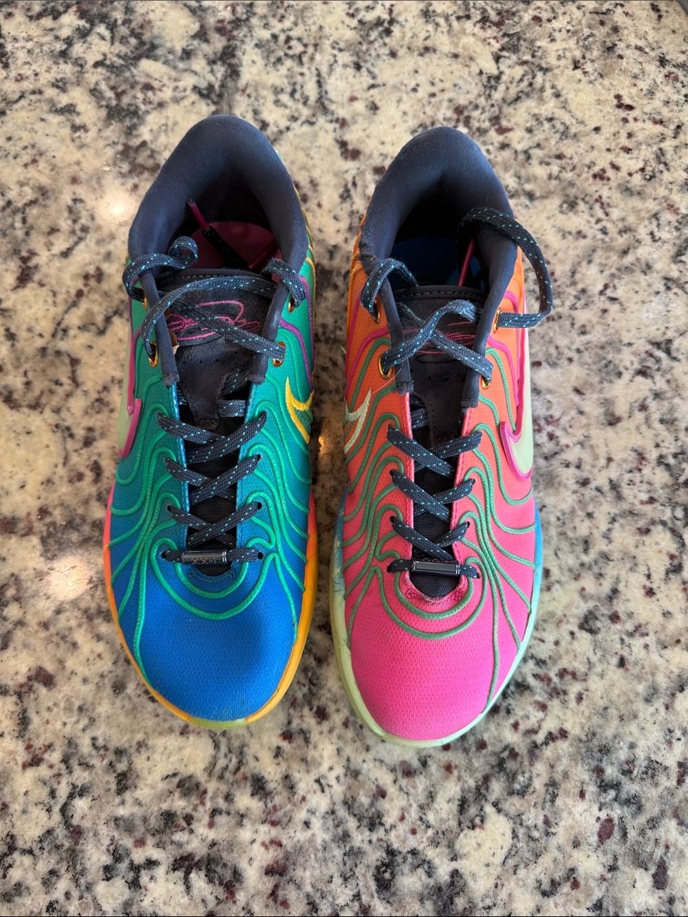 Nike Vibrant Multicolor Athletic Sneakers - Blue & Pink